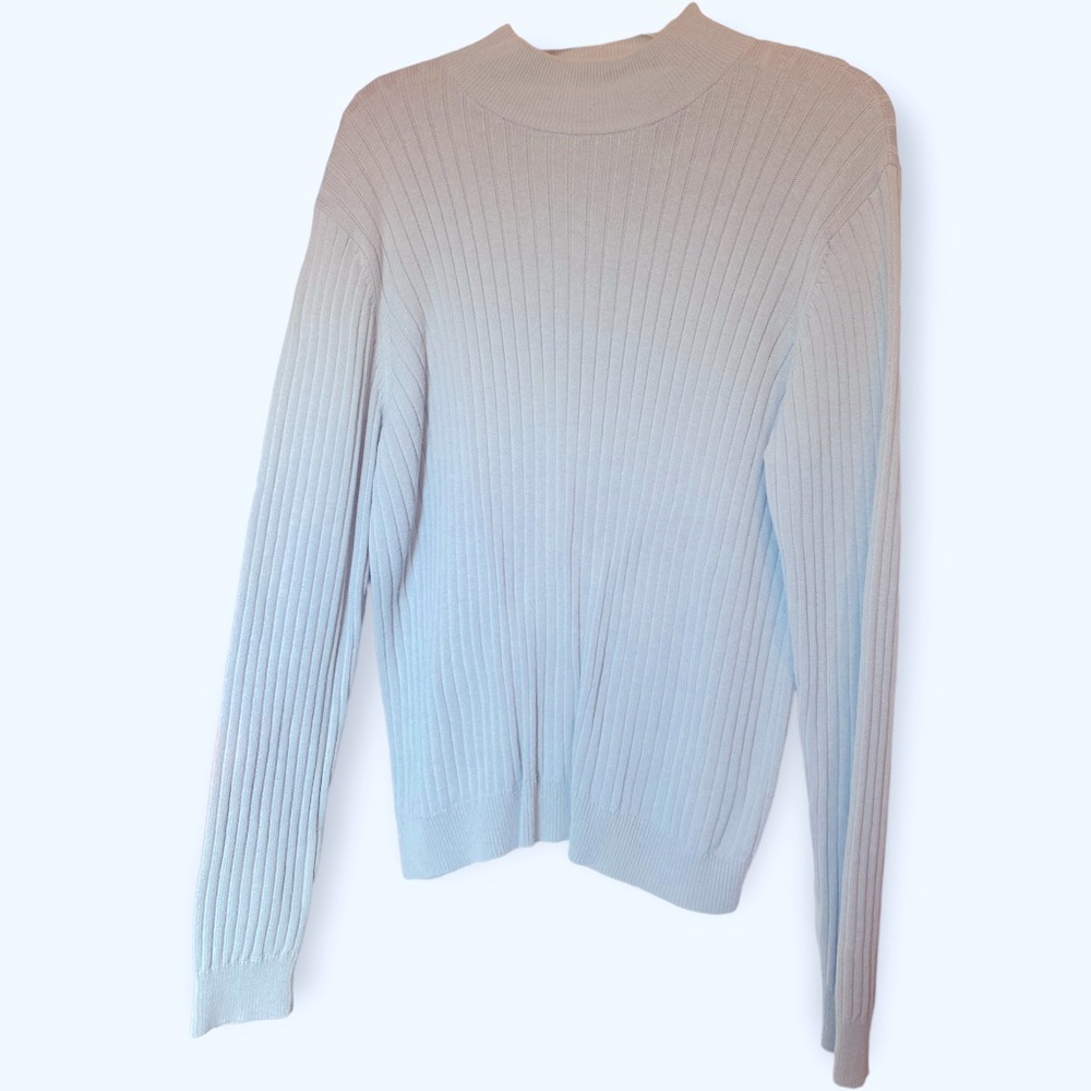 Jeanne Pierre Vintage white Mockneck
